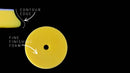 RUPES D-A POLISHING FOAM FINE PAD YELLOW 80/100