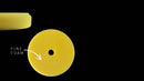 RUPES ROTARY FOAM POLISHING PADS FINE YELLOW 3"inch