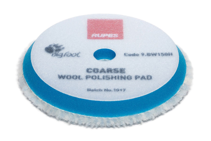 RUPES BLUE COARSE POLISHING WOOL PAD 5''inch