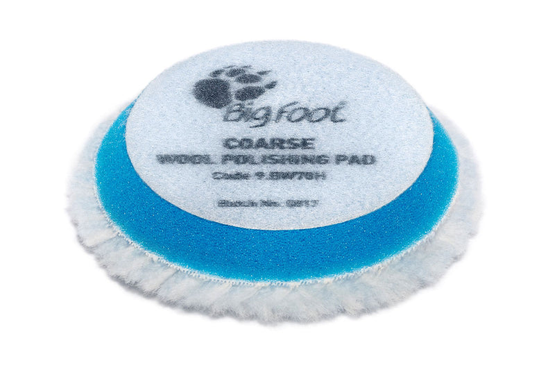 RUPES BLUE COARSE POLISHING WOOL PAD 70MM-2"inch Pack of 4nos