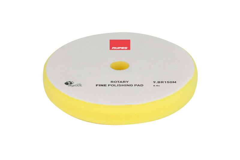 RUPES ROTARY FOAM POLISHING PADS FINE YELLOW 5.25"inch