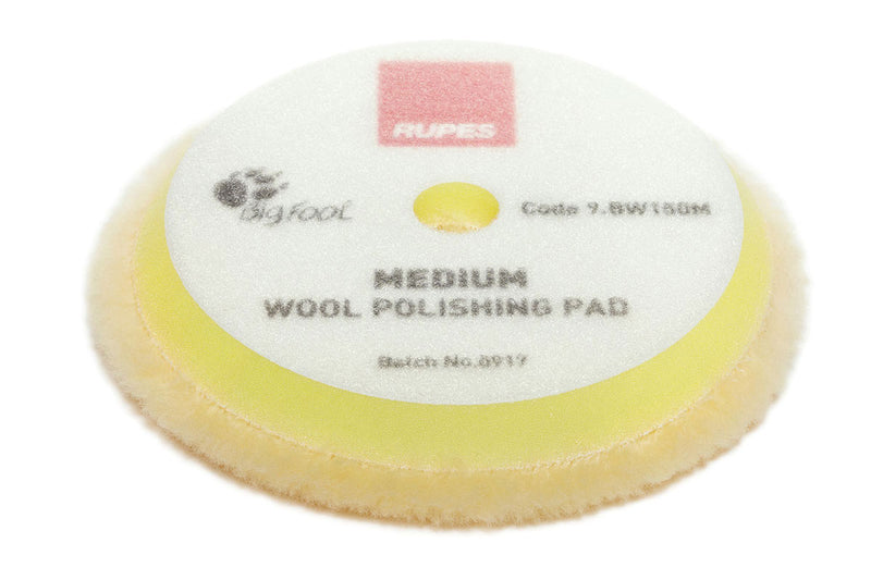 RUPES D-A MEDIUM WOOL POLISHING PADS 5"Inch