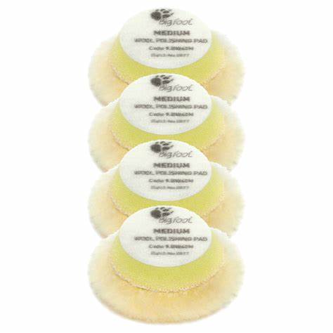 RUPES D-A MEDIUM WOOL POLISHING PADS 70mm- 2"Inch Pack of 4pcs