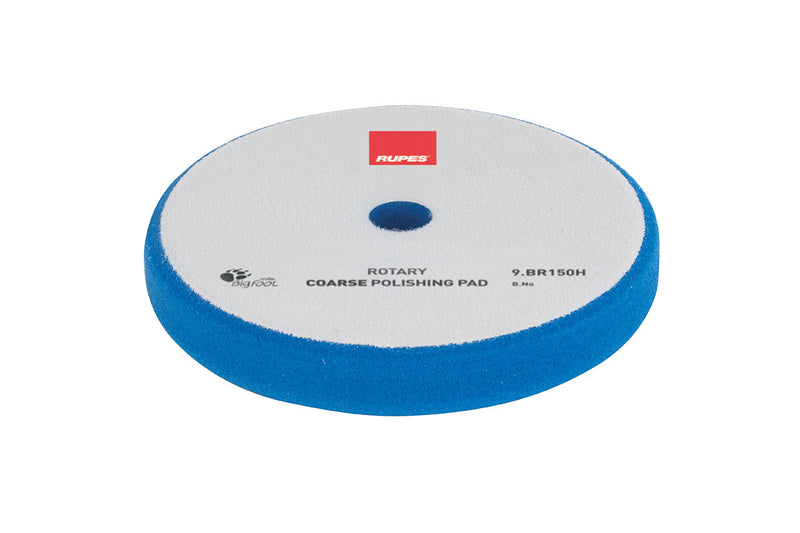 RUPES ROTARY FOAM POLISHING PADS COARSE BLUE 5.25"